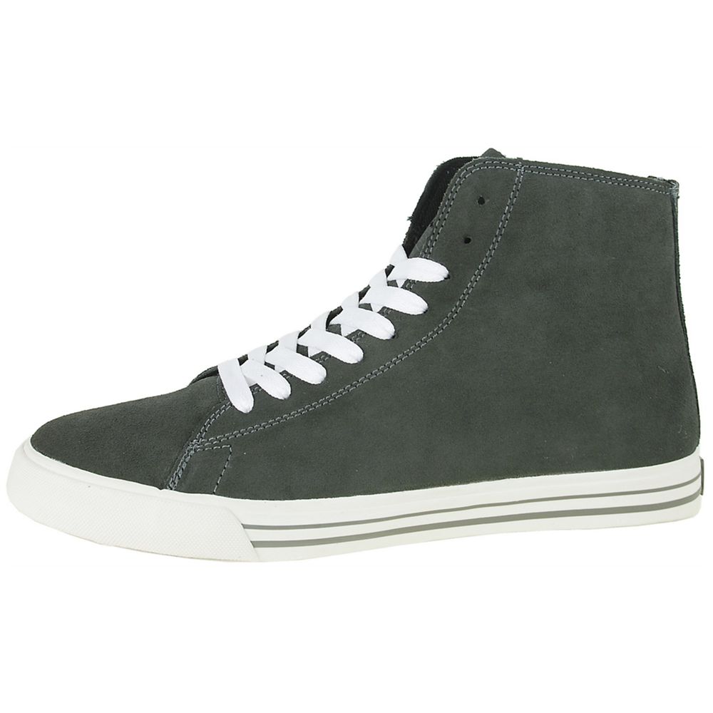 Baskets Montantes Supra Thunder High Grise Grey Suede Homme | NCA-25248810